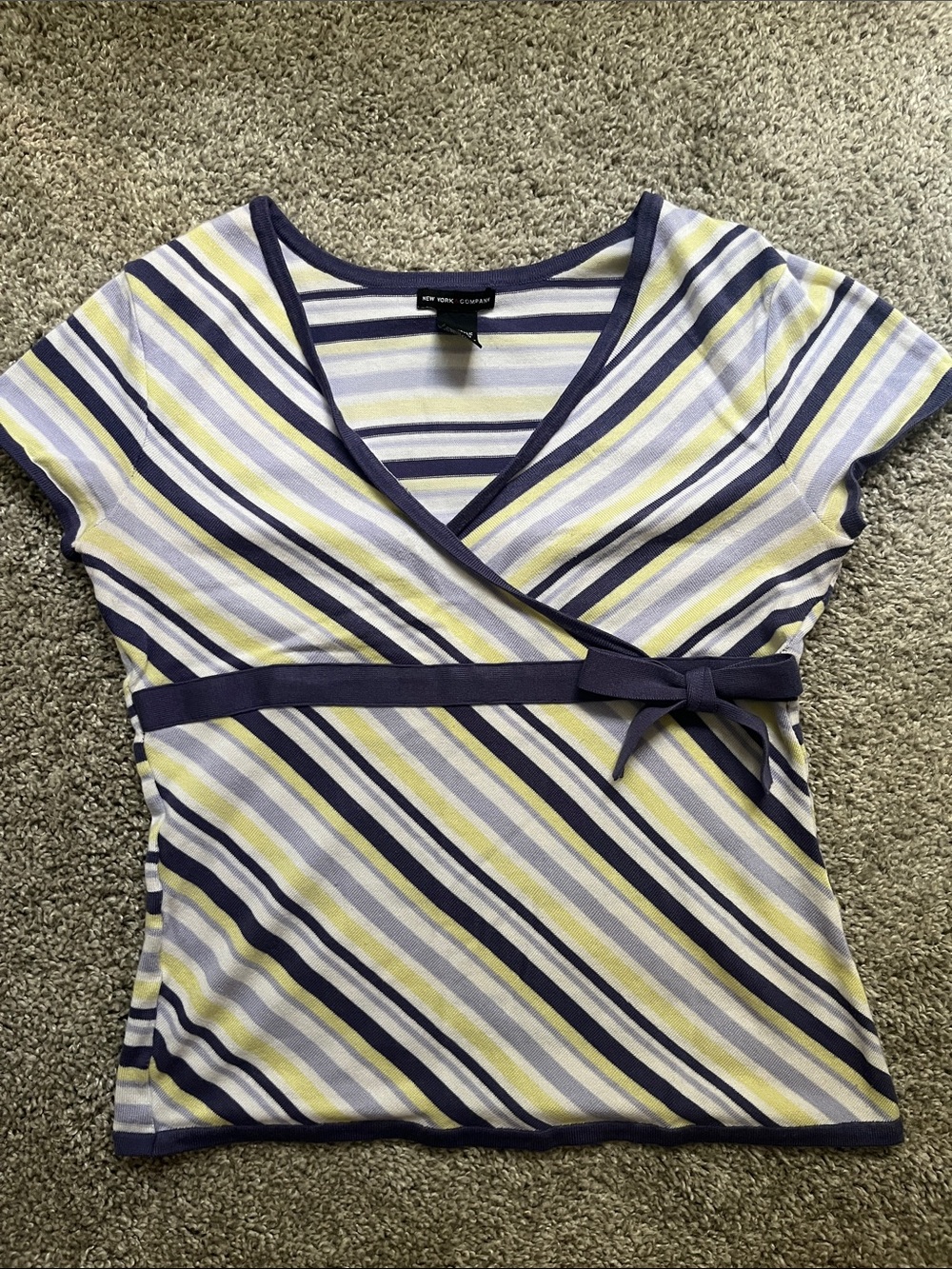 Y2K Knit Blouse with tie